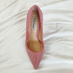 Pink Rhinestone Steve Madden Heels